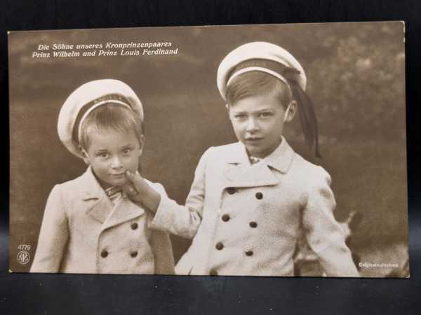 AK Ansichtskarte Postkarte Söhne Kronprinzenpaares Wilhelm Prinz Louis Ferdinand