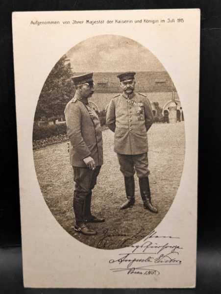 AK Kaiser Wilhelm Aufgenommen von Ihrer Majestät der Kaiserin und Königin 1915