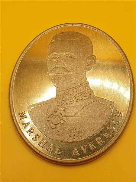 Orden Rumänien Romania Plakette Münze Marshal Alexandru Averescu Weltkrieg RAR