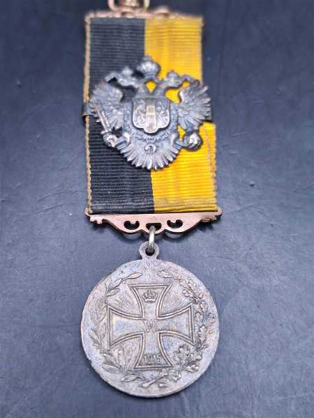 Österreich Weltkrieg 1914-1915 Orden Eiserne Kreuz Seltene Band Militaria