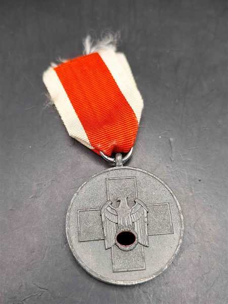 Medaille für deutsche Volkspflege mit Band Rot Kreuz 4. Stufe