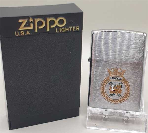 Original Zippo U.S.A. Lighter Sturmfeuerzeug Argyll Navy F 231 Militär Militäry