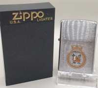 Original Zippo U.S.A. Lighter Sturmfeuerzeug Argyll Navy...