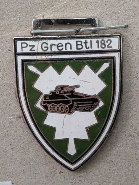 Brustanhänger Bundeswehr Orden PzGrenBtl 182 Panzergrenadierbataillon