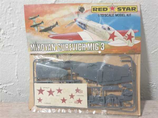 RED Star RS101 Mikoyan Gurevich MIG 3 1:72 Modellbau Flugzeug Militaria Militär