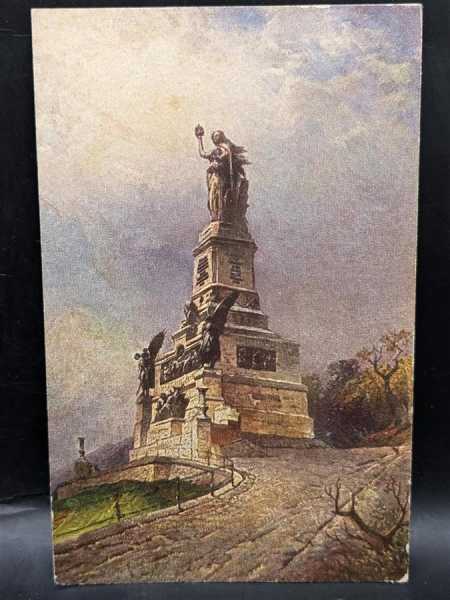 AK Ansichtskarte Postkarte Feldpost Das Nationaldenkmal auf dem Niederwald