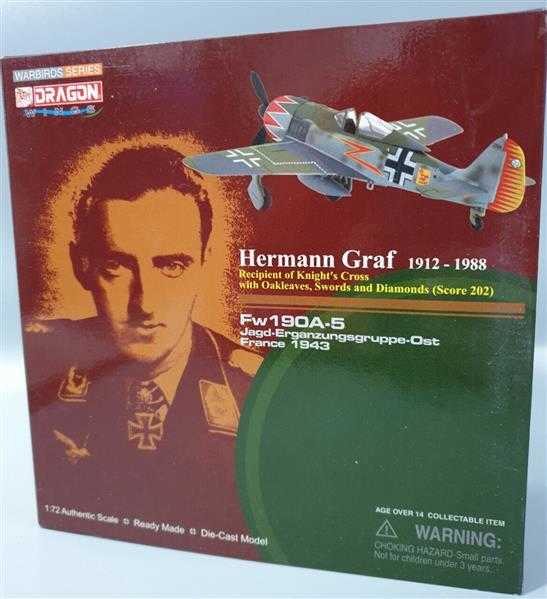 Ritterkreuzträger Orden Hermann Graf FW 190A-5 France 1943 Dragon 50101 1:72 RAR