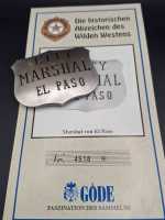 City Marshal El Paso Police Badge Polizei US Abzeichen Marke Insigne