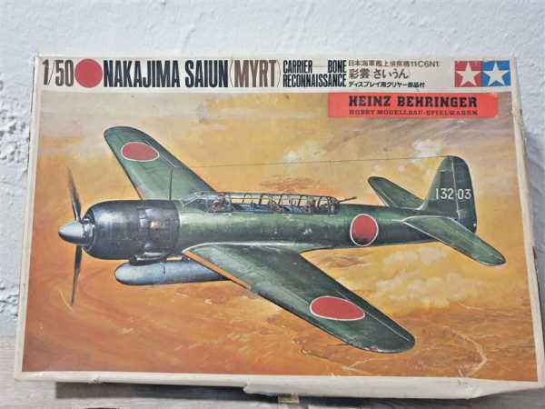 Tamiya 400 Nakajima Saiun Carrier Bone Reconnaissance MYRT 1:50 Flugzeug Modell