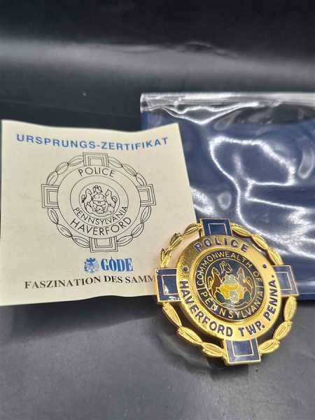 Pennsylvania Haverford TWP. Police Badge Polizei US Abzeichen Marke Insigne