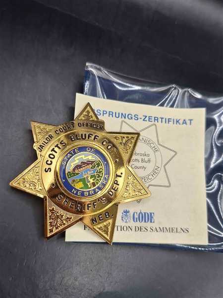 Jailor Court Officer Scotts Bluff Sheriff´s Dept. Nebraska Police Badge US