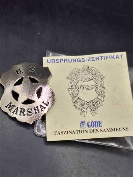 U.S. Marshal Police Badge Polizei US Abzeichen Marke Insigne