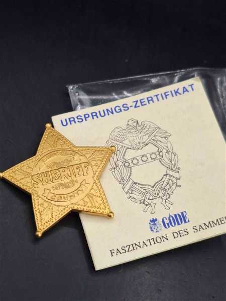 Lincoln County Sheriff Police Badge Polizei US Abzeichen Marke Insigne