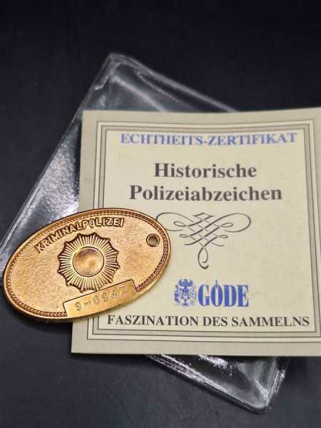 Kriminalpolizei DDR Orden Police Badge Polizei VoPo Volkspolizei