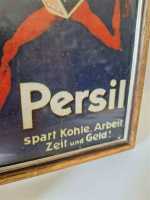 Alte Werbung Reklame Persil Spart Kohle Arbeit Zeit und Geld Teufel Henkel