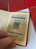 6x DDR NVA FDGB Original Mitgliedsbuch 1986...