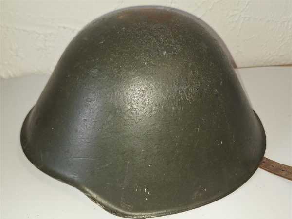 DDR Stahlhelm Steelhelmet NVA Mit Innenfutter und Kinnriemen Casque Militaria 3