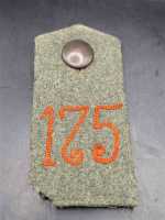 Schulterklappe Schulterstück Feldgrau 175 Regiment Inf. Regt. Militaria 1. WK