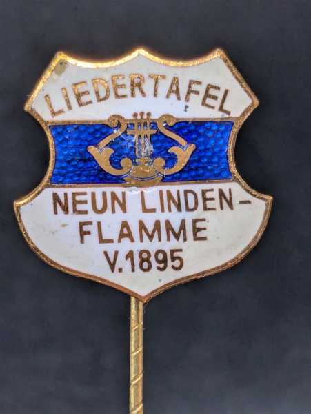 Orden Nadel Deutschland Musik Gesang Chor Liedertafel Neun Linden Flamme 1895