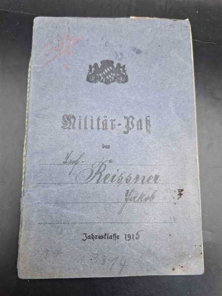 Militärpaß I. Rekruten-Depot I. Ers.-Batl. 3. Inf.-Regts. Eiserne Kreuz EK2