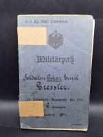 Militärpaß 13. Infanterie-Regiments Nr. 178 6....