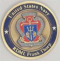 US Army Military Coin Nato Medal RDML Frank Thorp Navy...