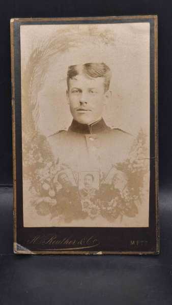 CDV um 1900 Militaria Soldat Uniform Waffenrock Regiment Metz 13