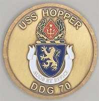 US Army Military Coin Nato Medal USS Hopper DDG 70...