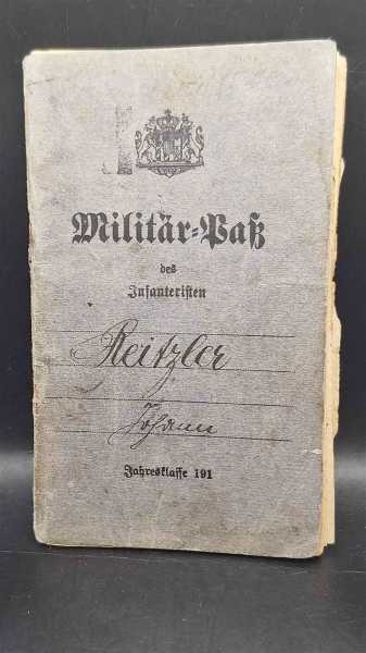 Militärpaß I. Ers. Bat. 21. Inf. Reg R.D.I. Militaria Infanterie Regiment 21