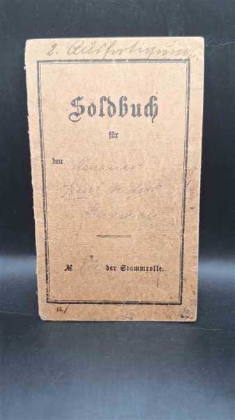 Soldbuch Ersatz Garde-Reserve Artillerie Regiment Militaria