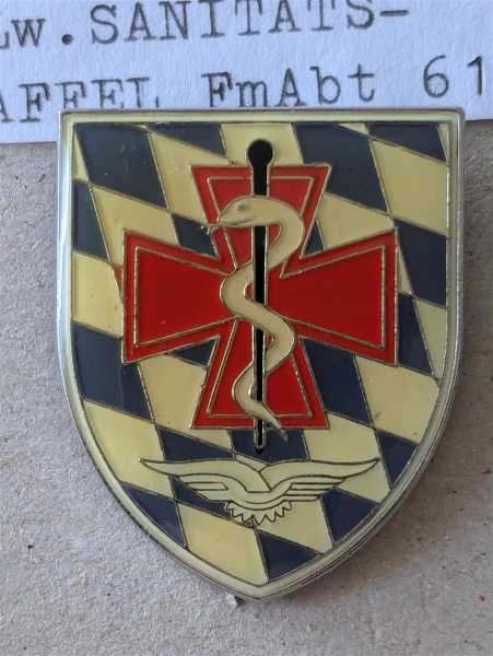 Brustanhänger Bundeswehr Luftwaffe Lw. Sanitätsstaffel FMAbt 61