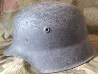 Original Stahlhelm 2 WK mit Punzen Steelhelmet Casque...