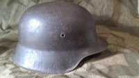 Original Stahlhelm 2 WK mit Punzen Steelhelmet Casque Militaria Kopfbedeckung