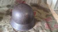 Original Stahlhelm 2 WK mit Punzen Steelhelmet Casque Militaria Kopfbedeckung