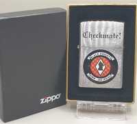 Zippo U.S.A. Lighter Sturmfeuerzeug Checkmate Black...