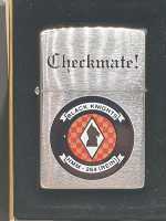 Zippo U.S.A. Lighter Sturmfeuerzeug Checkmate Black...