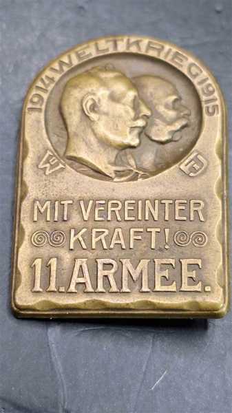 1914 1915 Weltkrieg Mit Vereinter Kraft 11. Armee Orden TOP Zustand RAR