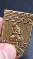 Blechabzeichen Brettener Freischiessen 1935 Bretten Baden Württemberg Hund RARITÄT!