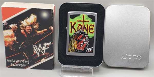 Zippo U.S.A. Lighter Sturmfeuerzeug Kane WWF Wrestling Rarität