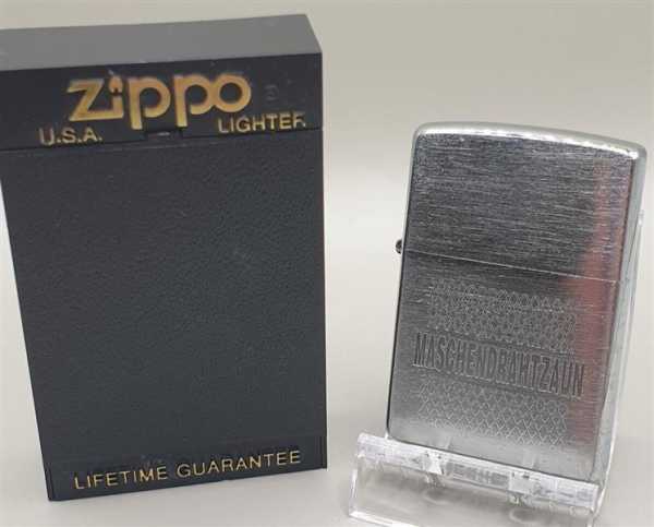 Zippo U.S.A. Lighter Sturmfeuerzeug Maschendrahtzaun