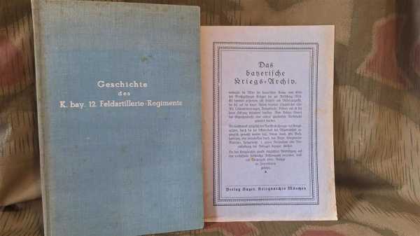 Geschichte des K. Bay. 12. Feldartillerie-Regiments Landau Pfalz Militaria