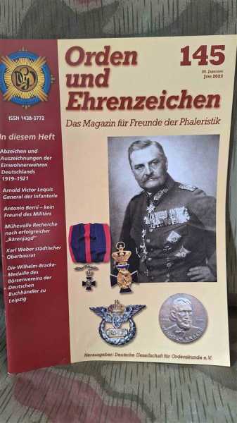 Magazin Orden und Ehrenzeichen 145 Juni 2023 Einwohnerwehren 1919-1921 Otto Mauz