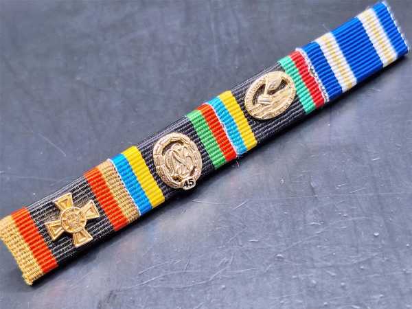 Bundeswehr 4er Bandspange Feldspange Ehrenkreuz DSB 45 Wasserwacht GOLD Nato RAR