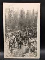 AK Ansichtskarte Postkarte Feldpost Soldaten Gebirge Uniform Ausrüstung 65. Regt