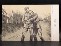 AK Postkarte Feldpost T. Korpal. 1914-1916 Za Linia Bojowa Soldaten Verletzt