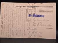 Ansichtskarte Postkarte Feldpost Inneres der zerstören Kirche in Schweighausen